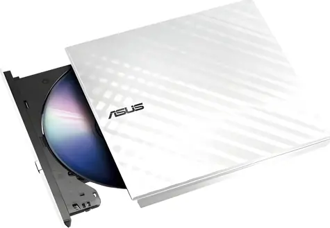 Asus SDRW-08D2S-U LITE weiß / DVD±RW externer Brenner / schlank / USB 2.0