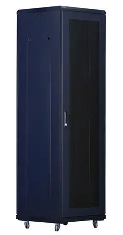 Xtendlan 42U/600x800 Rack schwarz / 19" Rack / perforierte Tür und Rückwand