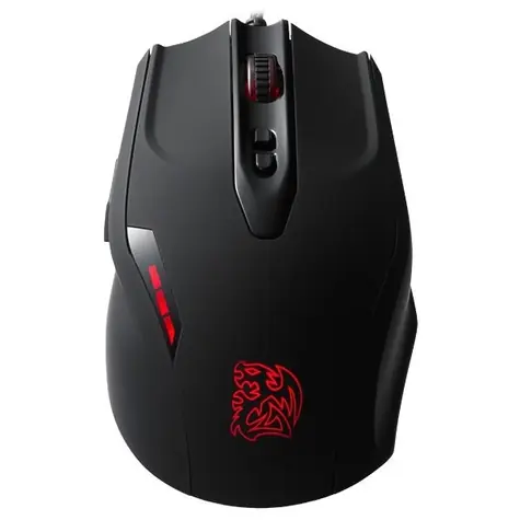 Thermaltake TT eSPORTS schwarz / Gaming-Maus / optisch / USB
