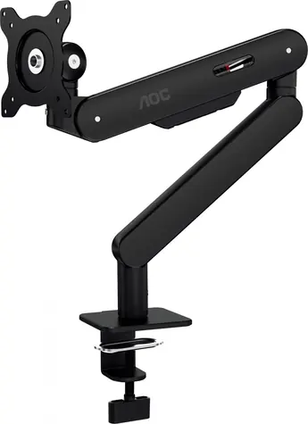 AOC AM400B schwarz / Tischmonitorarm / 17"-34" / VESA 75×75-100×100 / max. 9 kg