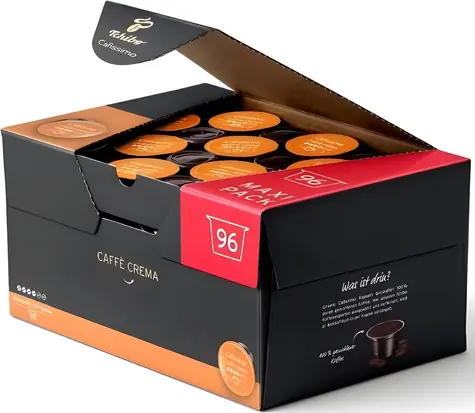 Tchibo Kaffee in Kapsel Cafissimo Caffe Crema Rich Aroma / 96 Stk