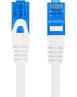 Lanberg CAT6A S/FTP 1m weiß / Patchkabel / LSZH / CCA / RJ45-RJ45 / Fluke