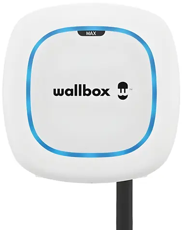 Wallbox Pulsar Max / Ladestation für Elektroautos / 22 kW / Typ-2-Kabel 7 m / weiß