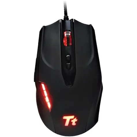 Thermaltake Black Combat White / Gaming-Maus / optisch / kabelgebunden