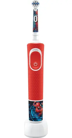 Oral-B Vitality Kids D100 Spiderman rot / Elektrische Kinderzahnbürste / Ladestation / ab 3 Jahren