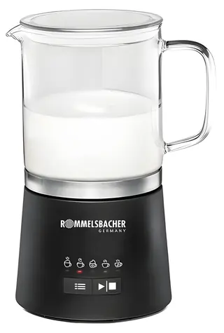 Rommelsbacher MS 625 schwarz / Milchaufschäumer / 600 W / 500 ml / 5 Programme