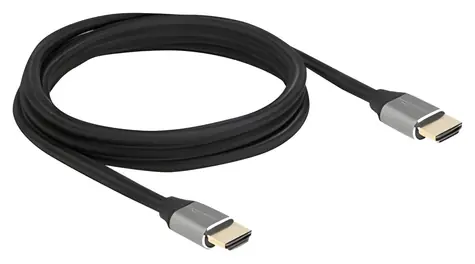 DeLock Ultra High Speed HDMI 83996 grau / Kabel / 48 Gbit/s / 8K/60Hz / 2 m / vergoldete Anschlüsse