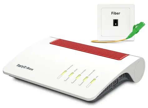 AVM FRITZ! Box 5590 Glasfaser-/Wi-Fi 6-Router / SFP-Optik GPON/AON / 3600 Mbit/s / 4X LAN / 2x USB 3.0
