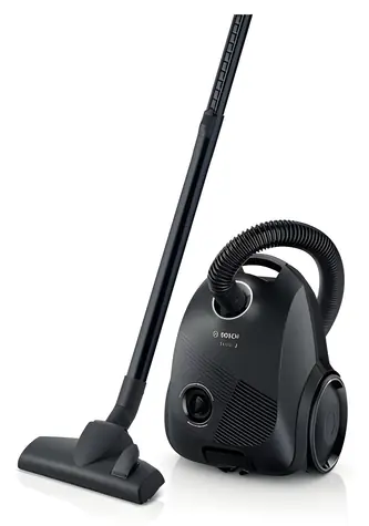 BOSCH BGBS2LB1 schwarzer Staubsauger mit Beutel / 600 W / 3,5 l / 80 dB / Aktionsradius 8 m