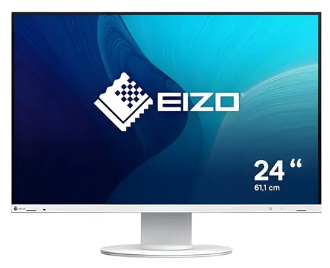 24,1" Eizo FlexScan EV2410R weiß / Monitor / IPS / 1920 × 1200 / 16:10 / 350 cd/m / HDMI + DP + DVI-D + VGA / USB-Hub