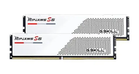 G.Skill Ripjaws S5 Weiß 64 GB (2x32 GB) 5600 MHz / RAM / DDR5 / CL36 / DIMM / XMP 3.0 / 1,25 V