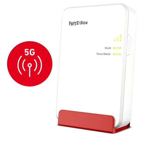 AVM FRITZ! Box 6860 5G / 5G-Router / Wi-Fi 6 (802.11ax) / 2,4 GHz und 5 GHz / Gigabit-LAN / Nano-SIM