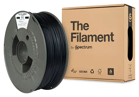PETG-Filament schwarz / 3D-Druckerfilament / 1,75 mm / 1 kg