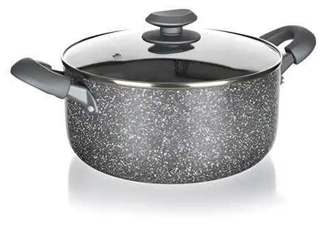 BANQUET Topf Granit /  24 cm / H 11 cm / Antihaftbeschichtung