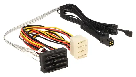 DeLock Mini-SAS-HD-Kabel SFF-8643 (M) - 4X SAS SFF-8482 (F) 1 m / SAS-3 12 Gbit/s