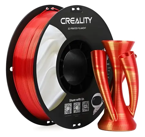 Creality CR-Silk PLA-Filament, goldrot / Filament für 3D-Drucker / PLA / 1,75 mm / 1 kg