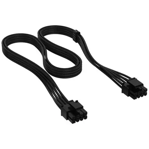 Corsair Premium Sleeved EPS12V & ATX12V Kabel (Gen 4) schwarz / 8-polig (4+4) / Textilgeflecht / 750 mm