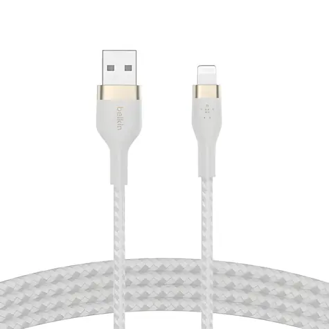 Belkin Flex CAA010bt2MWH weiß / USB-A auf Lightning Kabel / 2 m / MFi