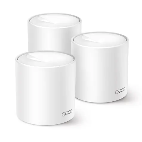 TP-LINK Deco X1500 (3er-Pack) weiß / Wi-Fi 6 System MESH AX1500 / Dualband / 2x GLAN