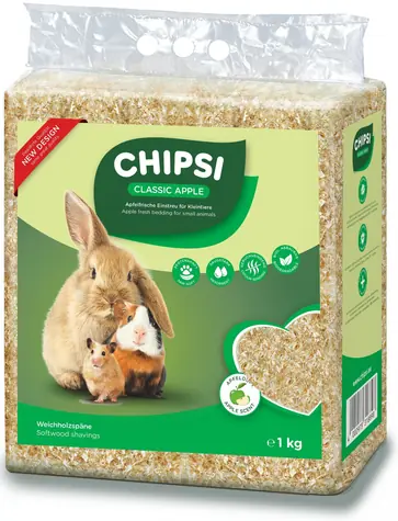 CATS BEST Chipsi Green Apple Katzenstreu / für Nagetiere / Holzspäne / 15 l