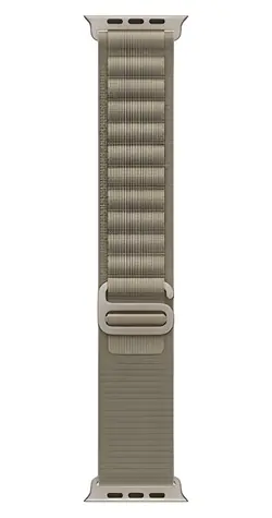 Apple Watch 49 mm, Armband in Olivgrün/Alpengrün, klein