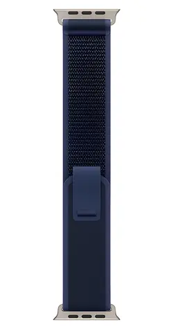 Apple Watch 49 mm blau M/L / Zugband / Design aus natürlichem Titan
