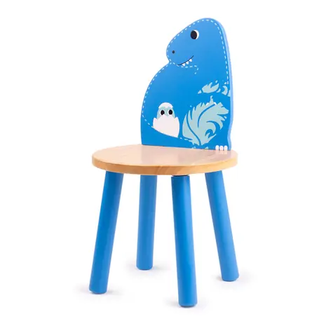Tidlo Holzstuhl T. Rex blau / ab 3 Jahren / Holz