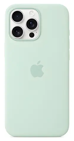 Apple Silikonhülle mit MagSafe für iPhone 16 Pro Max Aquamarin / Hülle