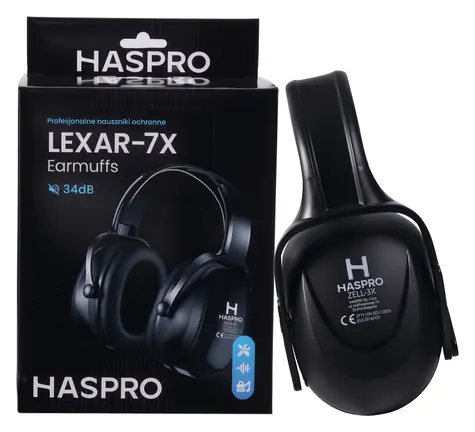 Haspro Lexar-7X schwarz / Gehörschutz / SNR 34 dB
