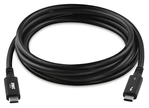 OWC Thunderbolt 5 2m schwarzes Kabel / 2x USB-C (Stecker)