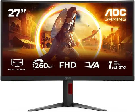 27" AOC Gaming C27G4Z2, schwarz / Fast VA / 1920 x 1080 / 260 Hz / HDMI + DP / VESA