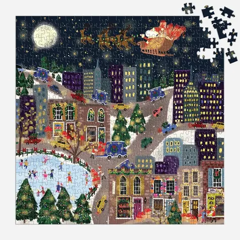 Galison Folienpuzzle Joy Laforme Weihnachtsstadt Presentville / 500 Teile / ab 8 Jahren