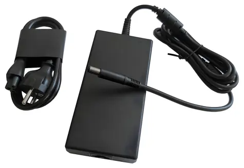 DELL Netzteil 180 W / 7,4 mm / 3-polig / 0,9 m Kabel / für Latitude / Inspiron / Vostro / XPS / schwarz