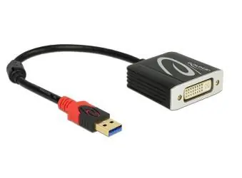 DeLock USB 3.0 auf DVI schwarz / Adapter
