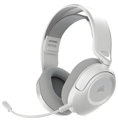 Corsair HS35 v3 Kabelloses weißes Gaming-Headset mit Mikrofon / 2,4 GHz / Bluetooth / Dolby Atmos / 30 Stunden Akkulaufzeit