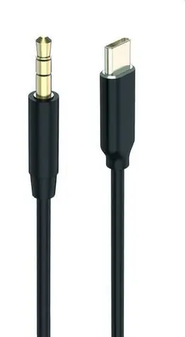 2GO 797219 Schwarz / Audiokabel / 3,5 mm / USB-C / 1 m