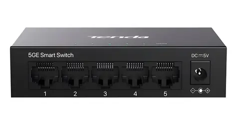 Tenda TEG2205D / Switch / 5x 10/100/1000 Mbit/s / Websmart / Lüfterlos / Metall / Desktop