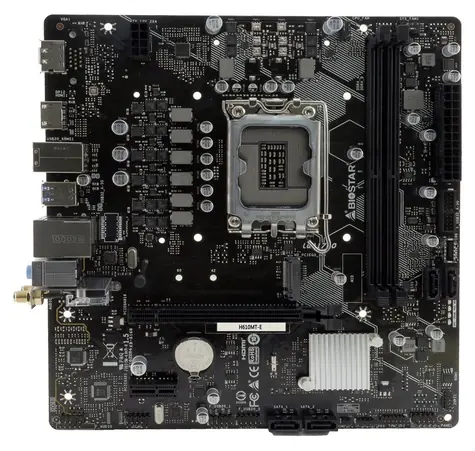 Biostar H610MT-E / Mainboard / H610 / LGA 1700 / 2x DDR4 / 1x PCIe x16 / 1x GLAN / mATX