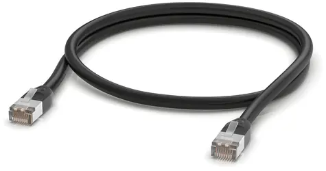 Ubiquiti UACC- Cable-Patchkabel -Outdoor-1M-BK schwarz / Outdoor-Patchkabel / Cat5e / STP / 1 m