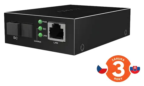 Tenda TFC300A / Optischer Medienkonverter / Gigabit WDM / SM / SC (UPC) / RJ45 / 3 km
