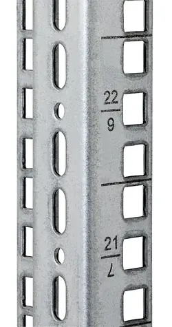 Triton Vertikalschiene 22U / Vierkantloch 9,5 x 9,5 mm