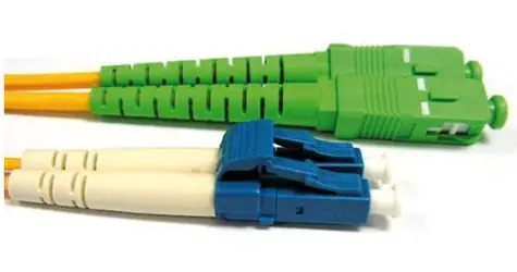 OEM Patchkabel LC-SC (APC) / Optisches Patchkabel / Duplex / 9/125 SM / OS2 / 1 m