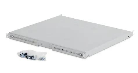 Triton A4 grau / Ablagefach / 1 HE / 550 mm / Tragfähigkeit 80 kg