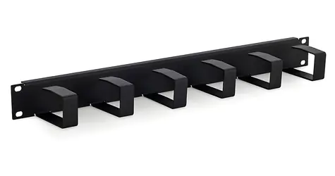 Triton RAC-VP-X21-A1 / 19"-Rackpanel 1 HE / 6x Haken / 70x40 mm / grau