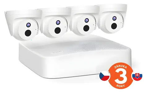 Tenda K4P-4CR / Kamerasystem / 4X PoE-Kameras / 4 MP / 4-Kanal-NVR / IP67 / Audio / Nachtsicht