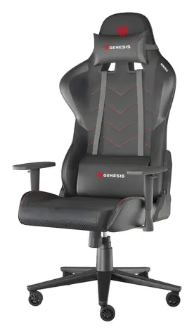 Genesis Nitro 550 G2 schwarz / Gaming-Stuhl / 160-195 cm / Stoff, Kunstleder / 150 kg