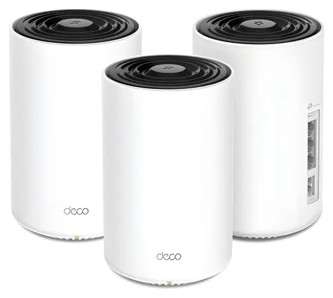 TP-LINK Deco PX10 (3er-Pack) / Wi-Fi 6 Mesh-System / AX1500 / Powerline AV1000 / 3x GLAN
