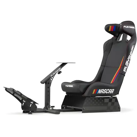 Playseat Evolution Pro NASCAR Edition / Renncockpit / verstellbar / klappbar / PU-Leder