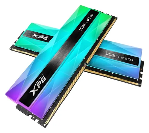 ADATA Lancer NEON grau / Arbeitsspeicher / DDR5 32 GB (2x16 GB) / 6000 MHz / CL30 / RGB