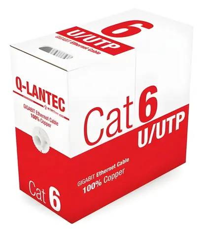 QLA A-LAN KIU6PVC305Q grau / Netzwerkkabel / Cat6 / U/UTP / 305 m / PVC-Mantel